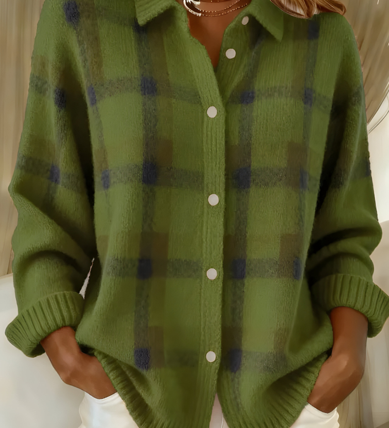 Anna™ | Cardigan cu Model În Carouri din Tricot Moale