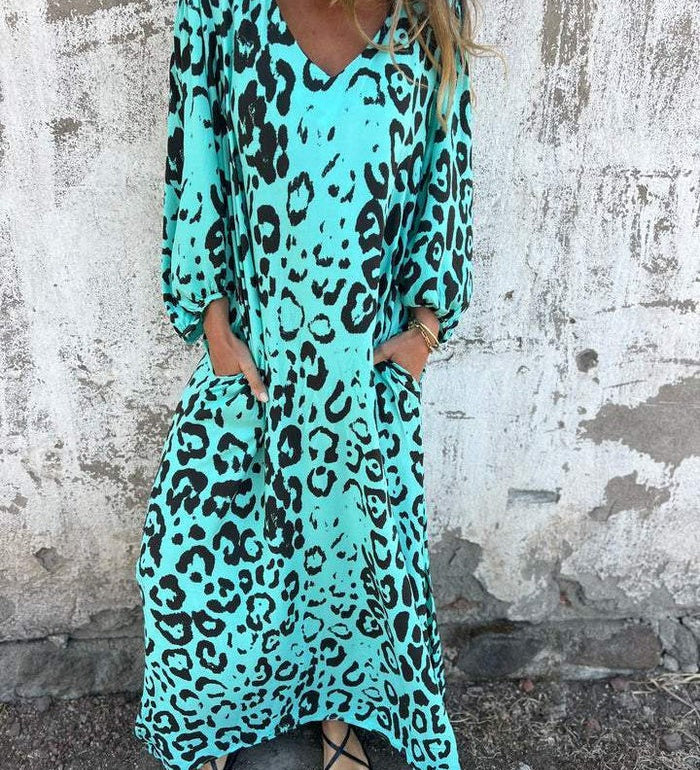 Fiona | Rochie lungă imprimată