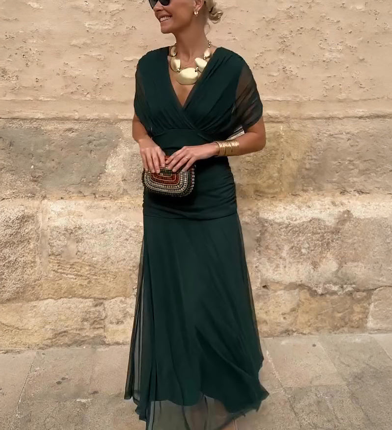 Rochie Luisa cu Decolteu în V