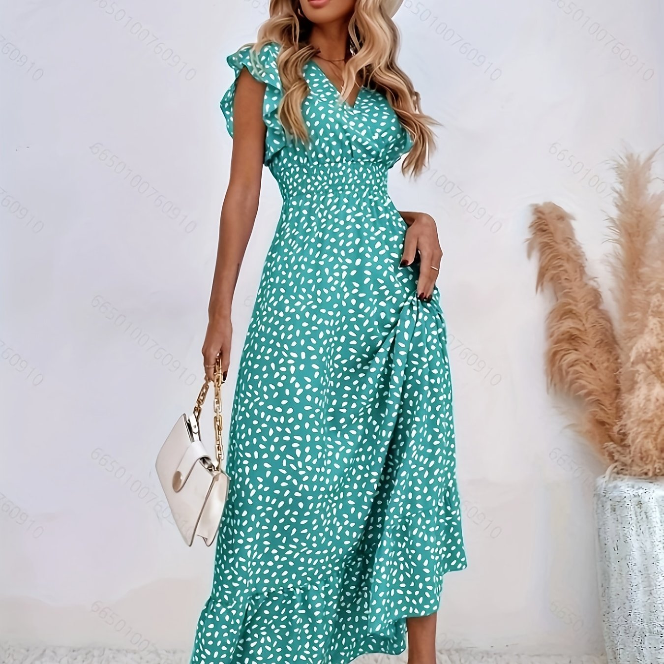 Mia | Rochie Florală cu Fante