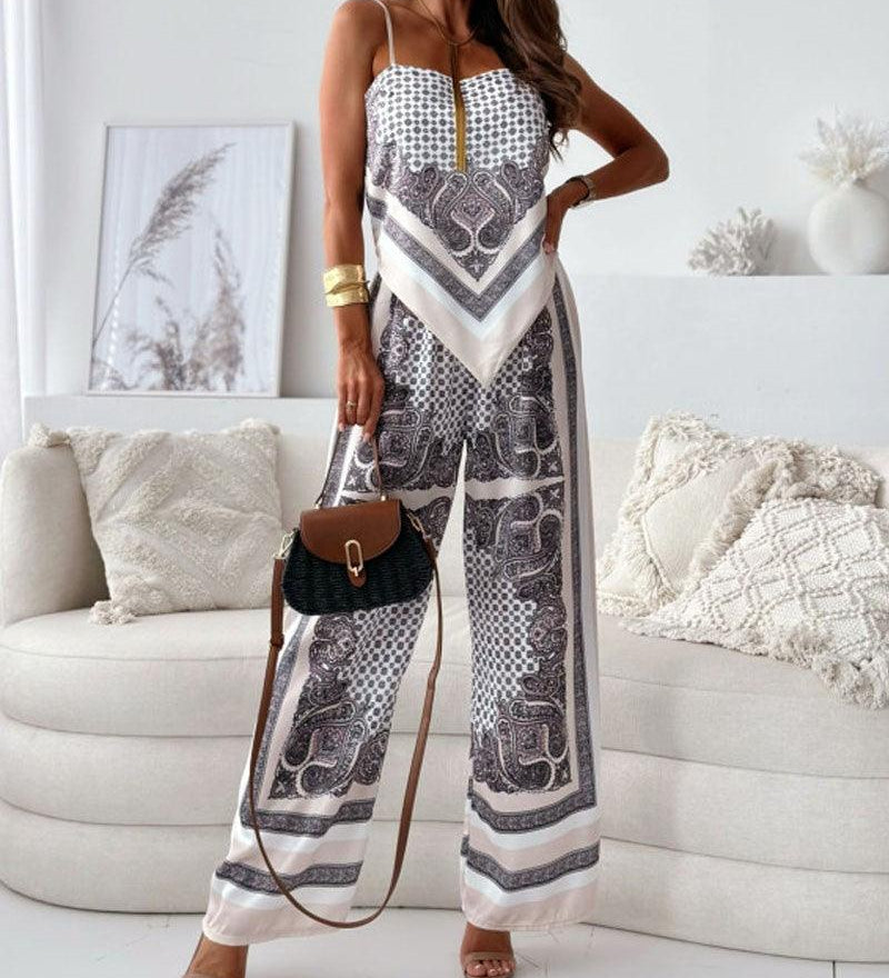Helen | Set Elegant cu Talie Înaltă și Pantaloni pentru Vară
