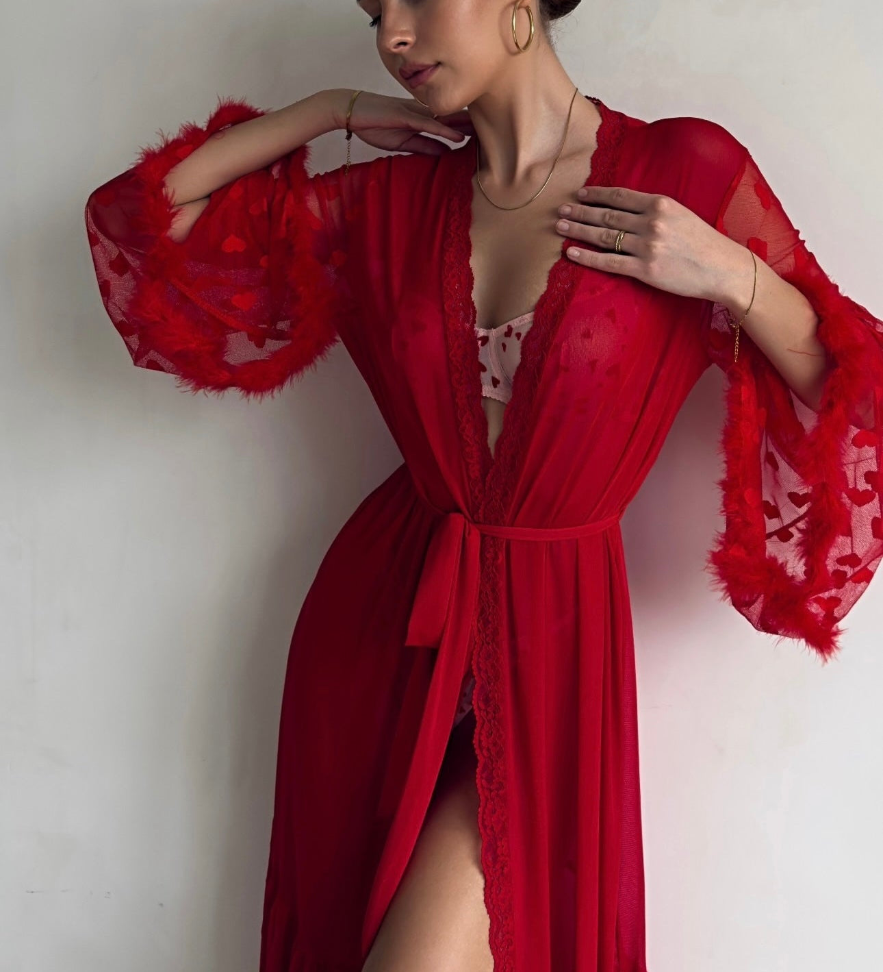 Keira™ | Kimono din Dantelă Transparentă