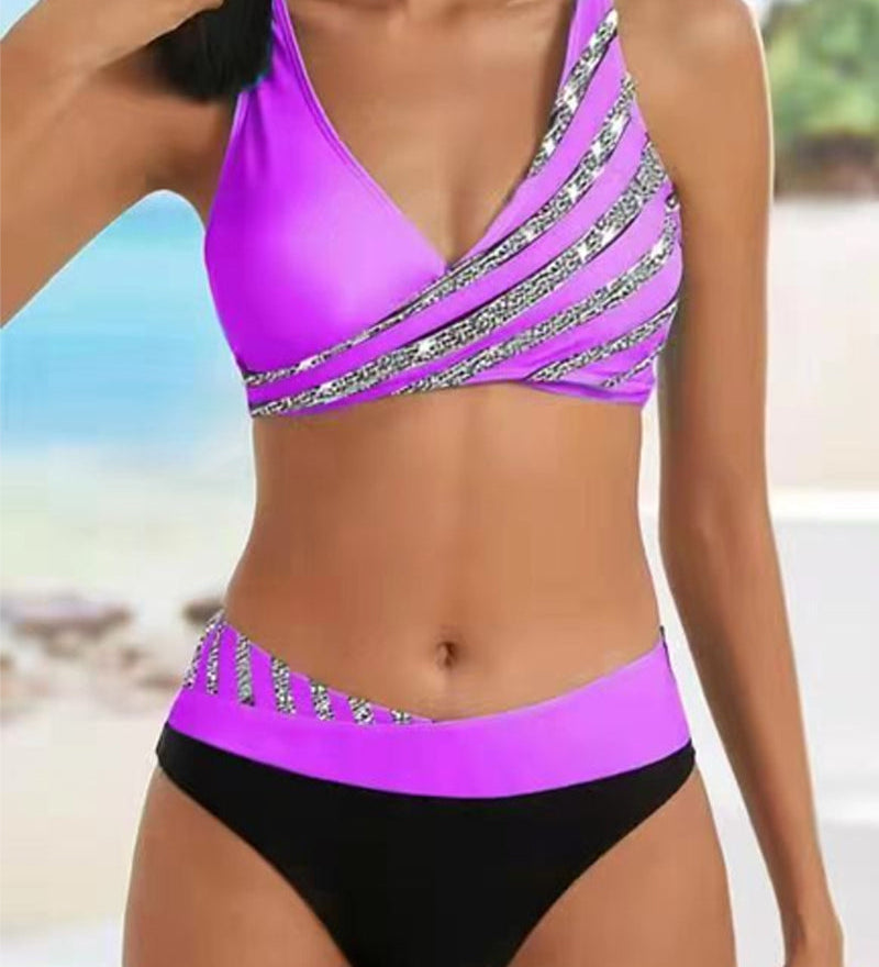Mona – Bikini imprimat în tonuri calde