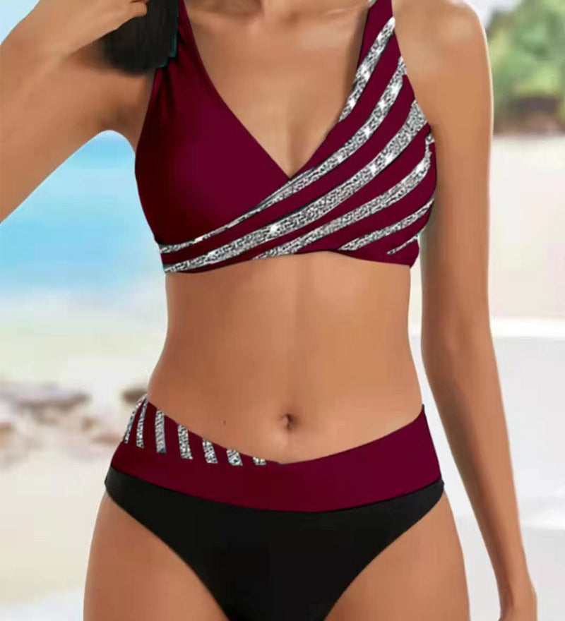 Mona – Bikini imprimat în tonuri calde