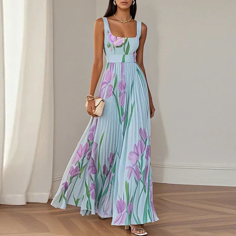 Isla | Rochie Maxi Florală Elegantă