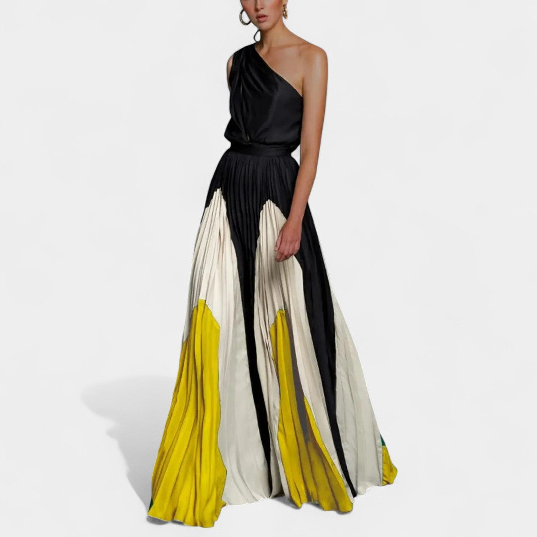 Poppy | Rochie Maxi Elegantă cu Un Umăr
