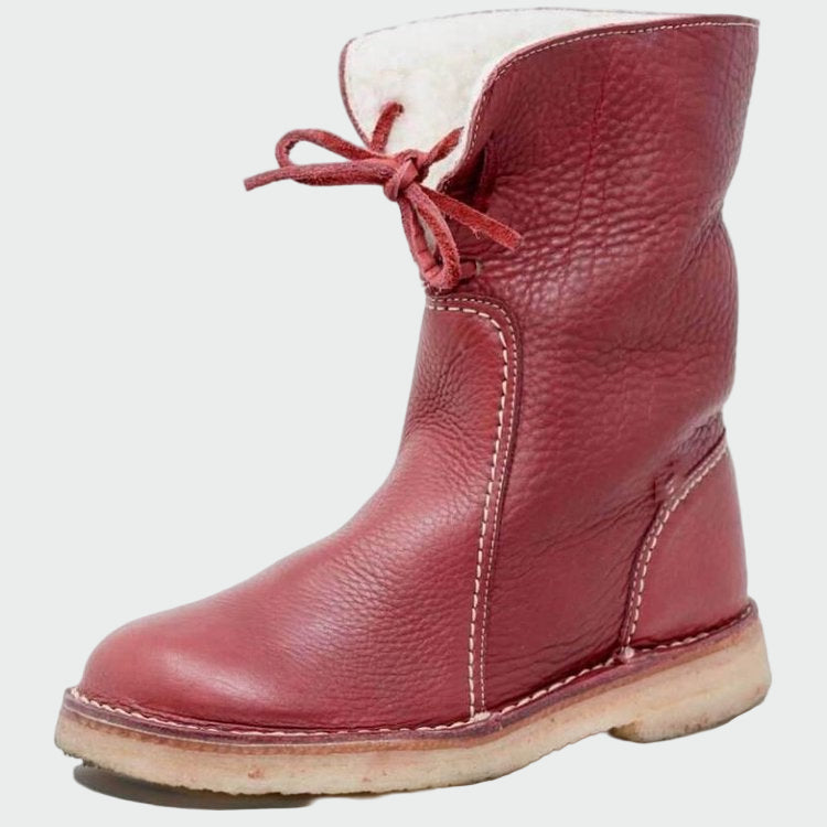 Primăvara - Botine din piele impermeabile cu căptușeală