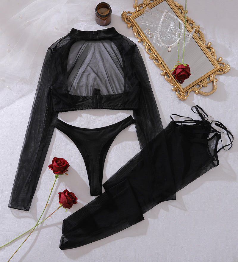 Alessandra™ | Set de Top Scurt din Dantelă Romantică cu Chiloți