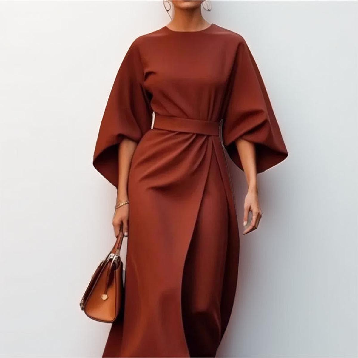 Katarzyna | Rochie maxi cu mânecă kimono