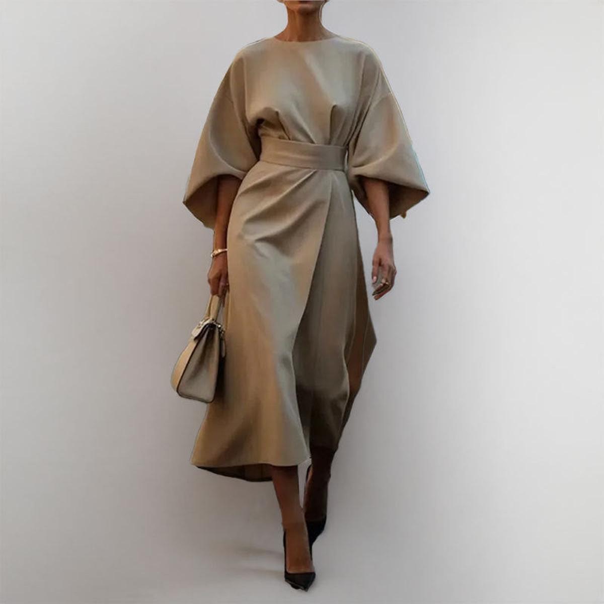 Katarzyna | Rochie maxi cu mânecă kimono