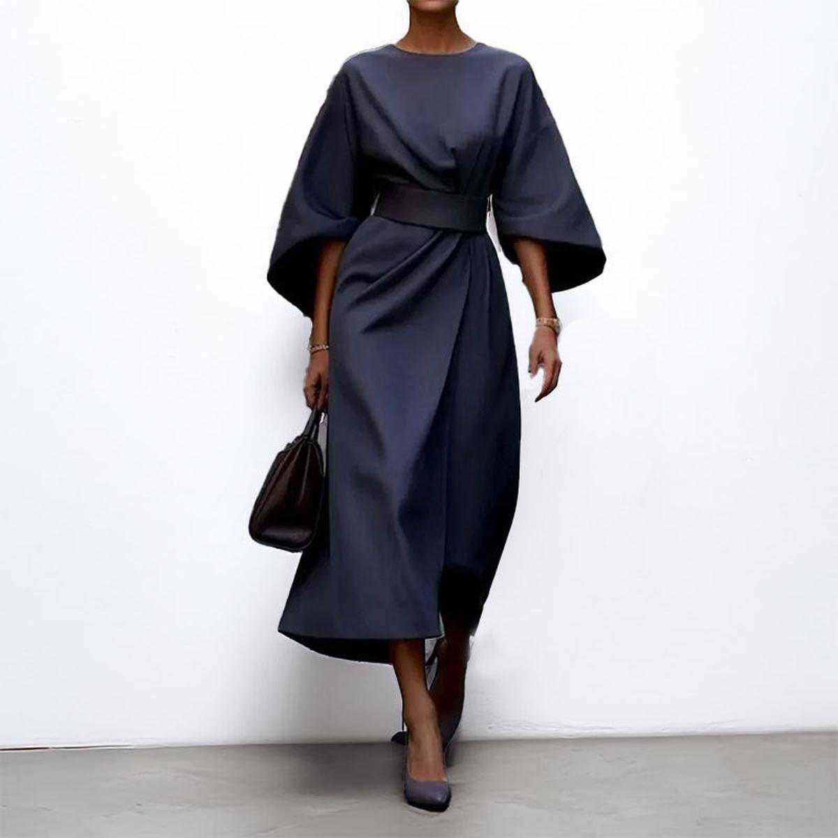 Katarzyna | Rochie maxi cu mânecă kimono