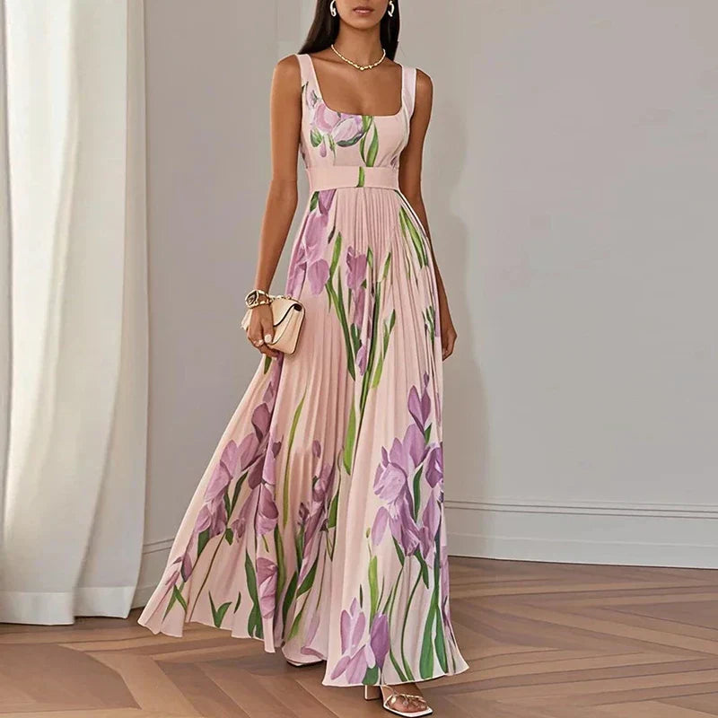 Isla | Rochie Maxi Florală Elegantă