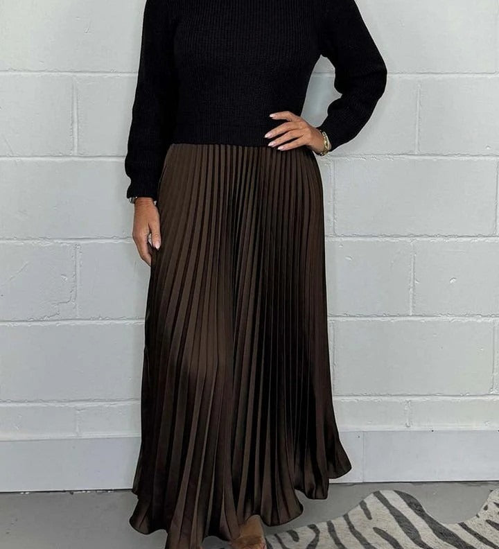 Maeve | Rochie Maxi Plisată