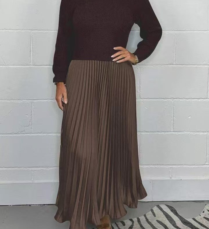Maeve | Rochie Maxi Plisată
