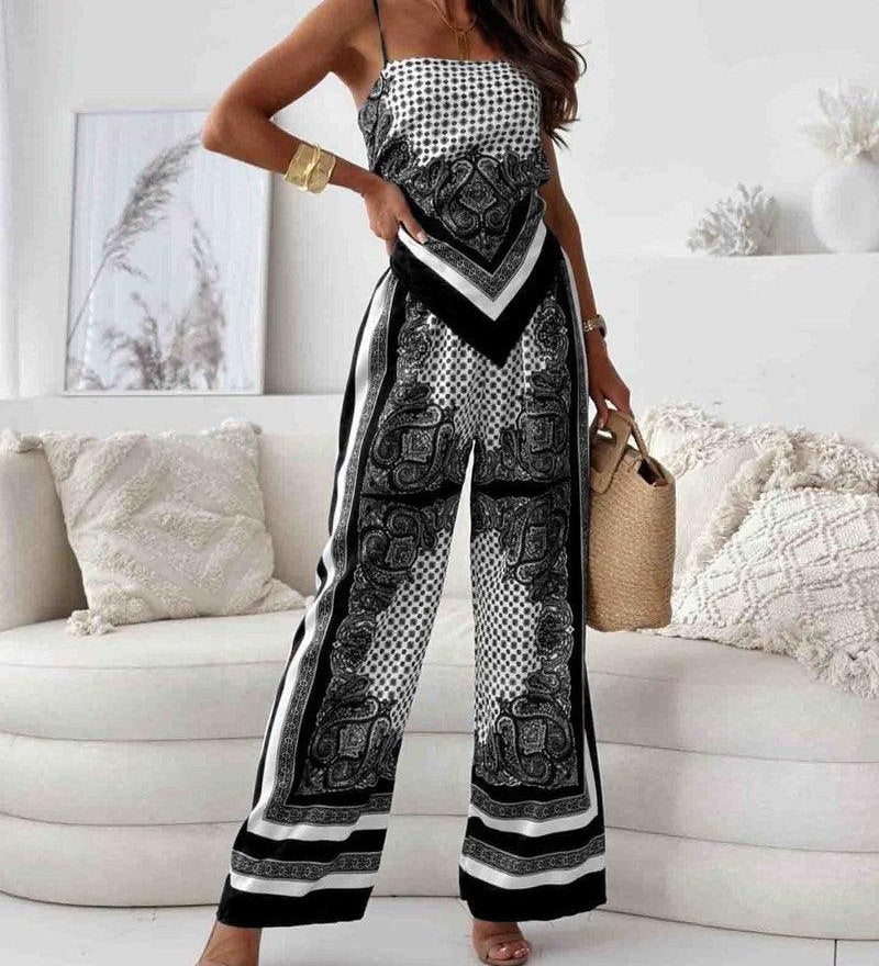 Helen | Set Elegant cu Talie Înaltă și Pantaloni pentru Vară