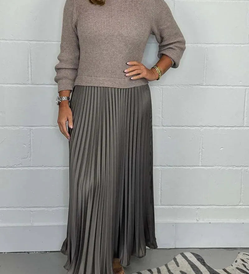 Maeve | Rochie Maxi Plisată