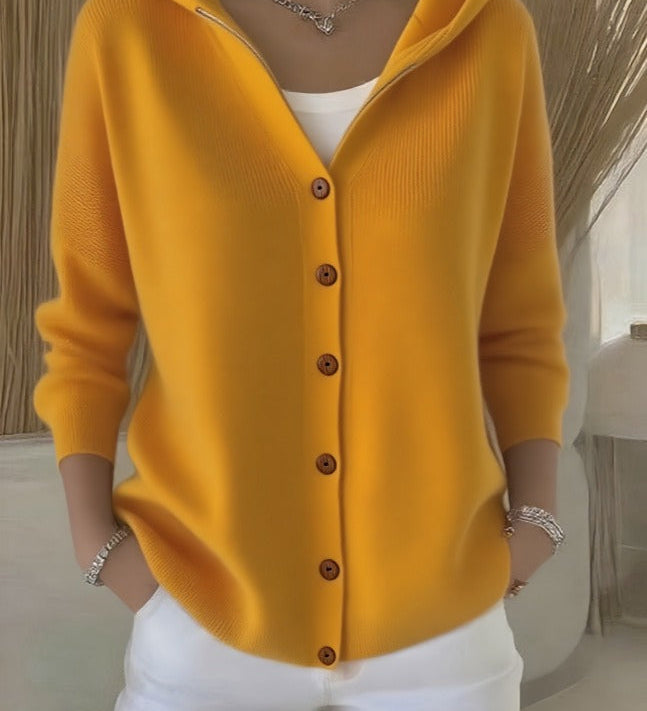 Fleur | Cardigan moale cu glugă