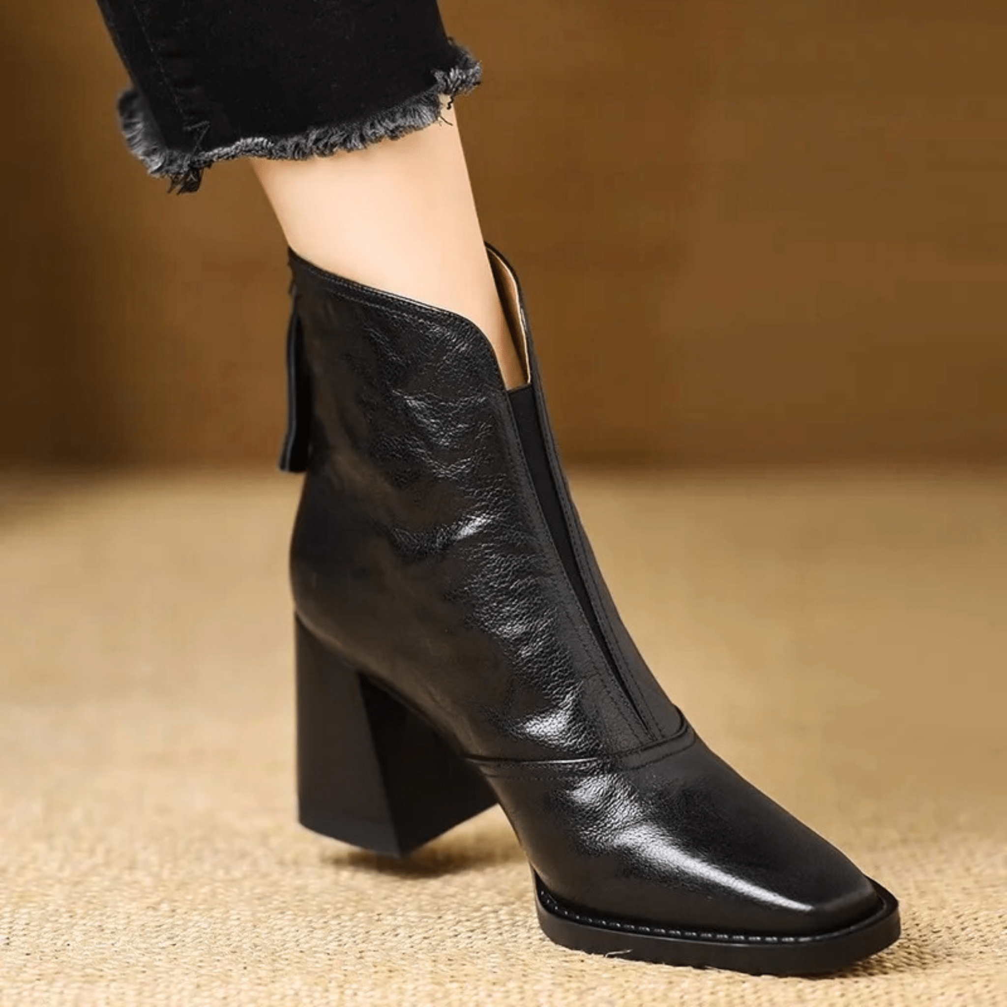 Claudia | Botine de Lux cu Toc Mediu